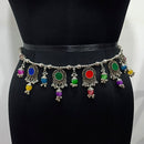 Jeweljunk Oxidised Plated Kamarband