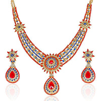 Mithya Austrian Stone Gold Plated Necklace Set