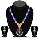 Tip Top Fashions Multicolour Meenakari Pearl Necklace Set - 2201509
