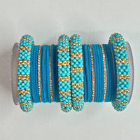 Shree Asha Bangles Austrian Stone Double Hand Bangles Set
