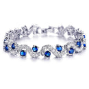 Etnico Silver-Plated Chain Bracelet (Women) -  ADB181Bl