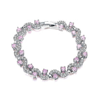 Etnico Silver-Plated Chain Bracelet (Women) - ADB181Pi