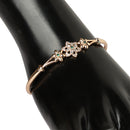 Etnico Rose Gold Plated Cubic Zirconia Bracelet Jewellery for Women & Girls (ADB190G)