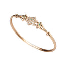 Etnico Rose Gold Plated Cubic Zirconia Bracelet Jewellery for Women & Girls (ADB190G)