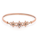 Etnico Rose Gold Plated Cubic Zirconia Bracelet Jewellery for Women & Girls (ADB191G)