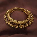Etnico 18k Gold Plated Alloy Intricately Designed Handcrafted Embellished with Ghungroo Bangles for Women (ADB424FL-a)