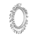 Etnico 18k Silver Plated Alloy Intricately Designed Handcrafted Embellished with Ghungroo Bangles for Women (ADB424S-a)