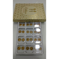 Perfect Gold Plated Pack Of 12 Stud Earrings -PFEAR42