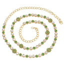 Etnico 18k Gold Plated Kundan & Stone Studded Kamarband/Waist Belly Chain for Women (B003P)