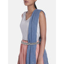 Etnico 18k Silver Oxidised Plated embellished with ghungroo Kamarband/Waist Belly Chain for Women (B023S)