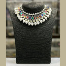 Blythediva Oxidised Plated Multi Crystal Stone Pack Of 3 Choker Necklace Set
