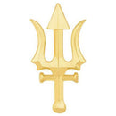 Mahi Gold Plated Mahadev Shiva Trishul Designer Brooch for Men (BP1101050G)