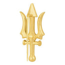 Mahi Gold Plated Mahadev Shiva Trishul Designer Brooch for Men (BP1101050G)