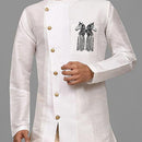 Mahi Antique Rosegold Plated Dual Horse Shaped Tassel Chain Sherwani Brooch for Men (BP1101095R)