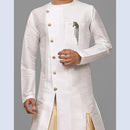 Mahi Antique Gold Plated Horse Shaped Tassel Chain Sherwani Brooch Pin for Men (BP1101103G)