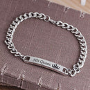 Mahi Rhodium Plated His Queen Bracelet Valentine Gift For Girls