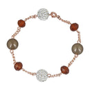 Mahi Rose Gold Plated Exquisite Multicolour Beads Valentine Special