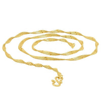 Martina Jewels Traditional Gold Plated Pack Of 6 Chain for Men  - CH-102_6