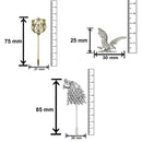 Mahi Trendy Combo of Lion, Eagle and Wolf Lapel Pin \ Brooch