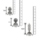 Mahi Combo of Traditional Ethnic Oxidized Silver Alloy Jhumka Earrings for Women (CO1105173R)