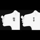Mahi Combo of Two Traditional Ethnic Jhumka Floral Earrings with Artificial Beads (CO1105185R)