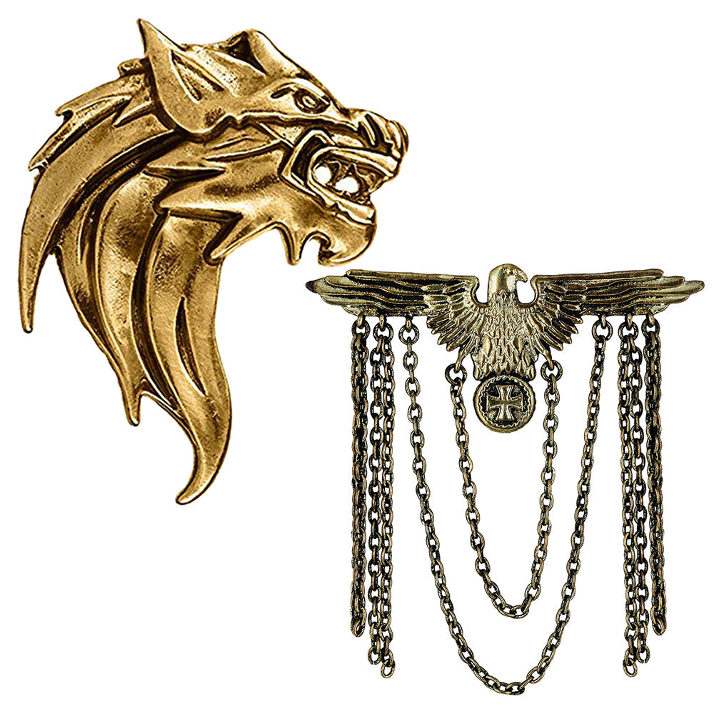 Mahi Combo of Blazer, Indo Western and Shervani Brooch with Beads for Women (CO1105593G)