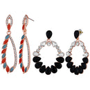 Mahi Combo of Danglers Earrings with Beads for Women (CO1105594Z)