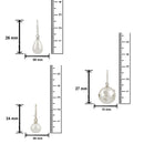 Mahi Elegant Combo of Artificial Pearl Fish Hook Earrings