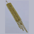 Midas Touch Gold Plated White Austrian Stone & Pearl Bracelet