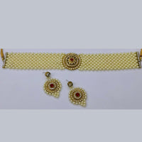 Midas Touch Gold Plated Austrian Stone & Pearl Necklace Set