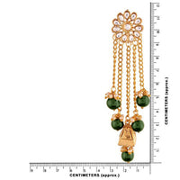 Etnico 18K Gold Plated Traditional Kundan & Pearl Studded Earring Set for Women/Girls (E2606G)