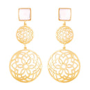 Etnico Zinc Alloy Earrings for Women White(E2811W)