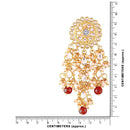 Etnico Traditional Gold Plated Kundan Pearl Earrings & for Women (E2822M)