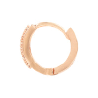 Etnico Valentine's Special Rose Gold-Plated AD Stone Contemporary Studs Earrings for women (E2966)