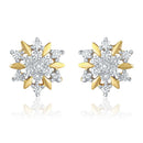 Mahi Cubic Zirconia Floral Stud Earings