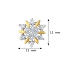 Mahi Cubic Zirconia Floral Stud Earings