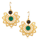 Mahi Gold Plated Dangler Earrings with crystal stones for girls and women