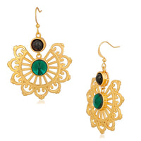 Mahi Gold Plated Dangler Earrings with crystal stones for girls and women