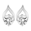 Mahi Delicate Drop Stud Earrings with White Cubic Zirconia for Women (ER1109743RWhi)