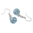 Mahi Royal Sparklers Blue Crystals Ball Earrings for Women (ER1109756RBlu)