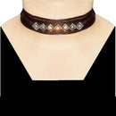 Jeweljunk Lace Stone Adjustable Tattoo Choker Necklace - 1108630