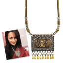 Jeweljunk Zinc Alloy 2 Tone Plated Boho Necklace - 1111007