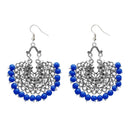Jeweljunk Blue Beads Afghani Earrings - 1311208M