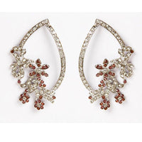 Tip Top Fashions Silver Plated Austrian Stone Dangler Earrings - 1301322
