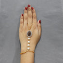 Apurva Pearls Austrian Stone And Pearl Hand Harness - 1503122