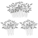 Apurva Pearls Stone Silver Plated Hair Brooch - 1502040A