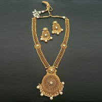 Real Creation Brown Pearl Copper Necklace Set - FBB0035B