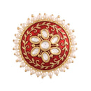 Etnico Gold-Plated Meena Work Finger Ring (Women) - FL170R
