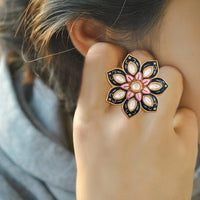 Etnico Meena Work Finger Ring (Women) - FL171BL
