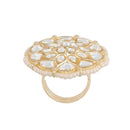 Etnico Gold-Plated Brass Adjustable Ring (Women)